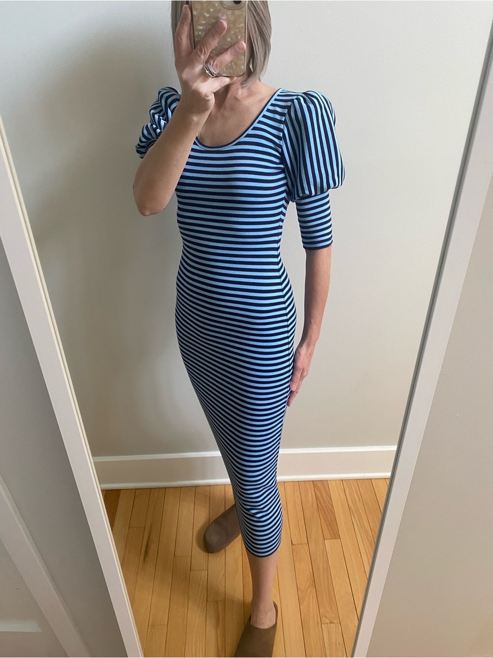 Smythe Pouf Sleeve Dress